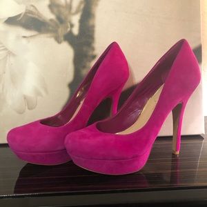 Jessica Simpson Platform Suede pink sz8